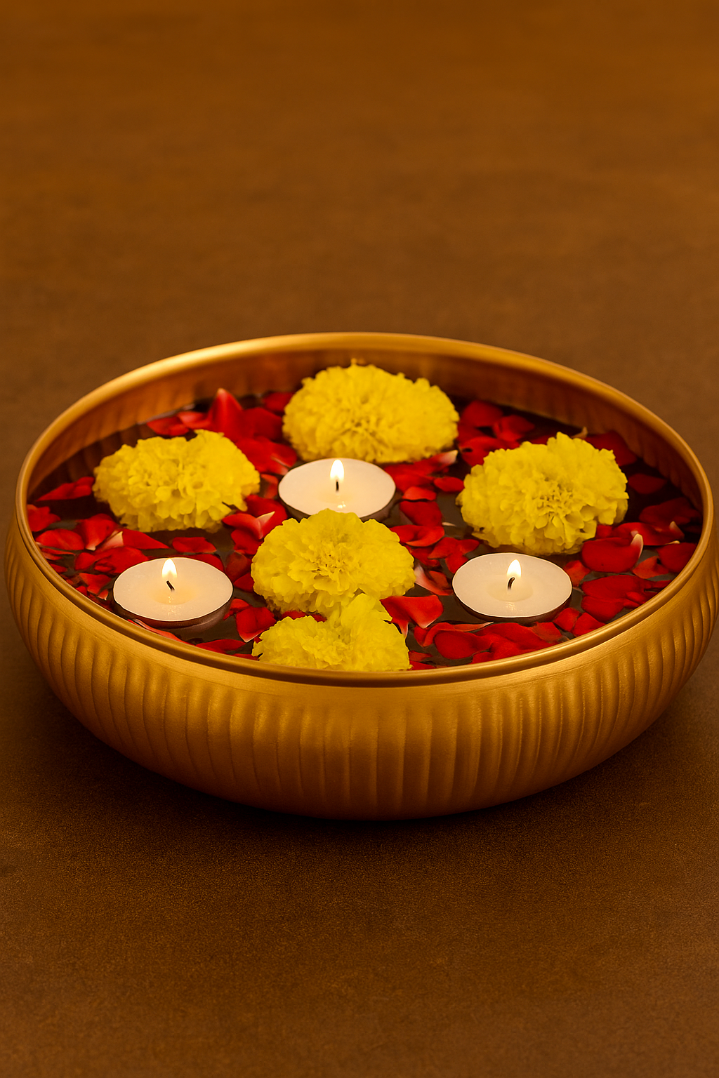 DECORATIVE METAL URLI BOWL