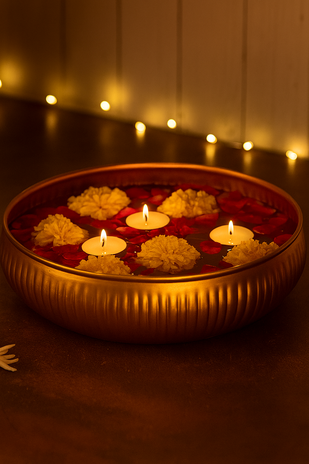 DECORATIVE METAL URLI BOWL