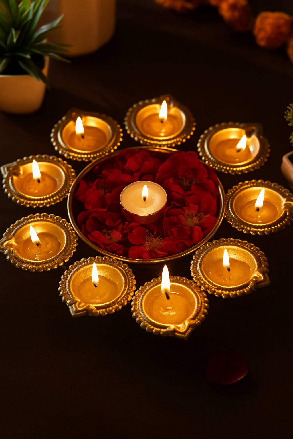 DECOR DIYA SHAPE FLOWER