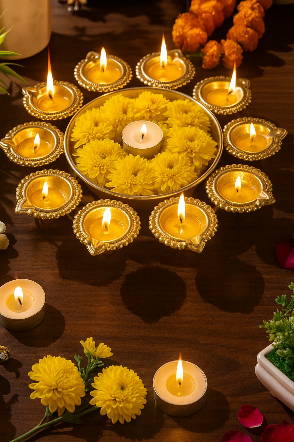 DECOR DIYA SHAPE FLOWER