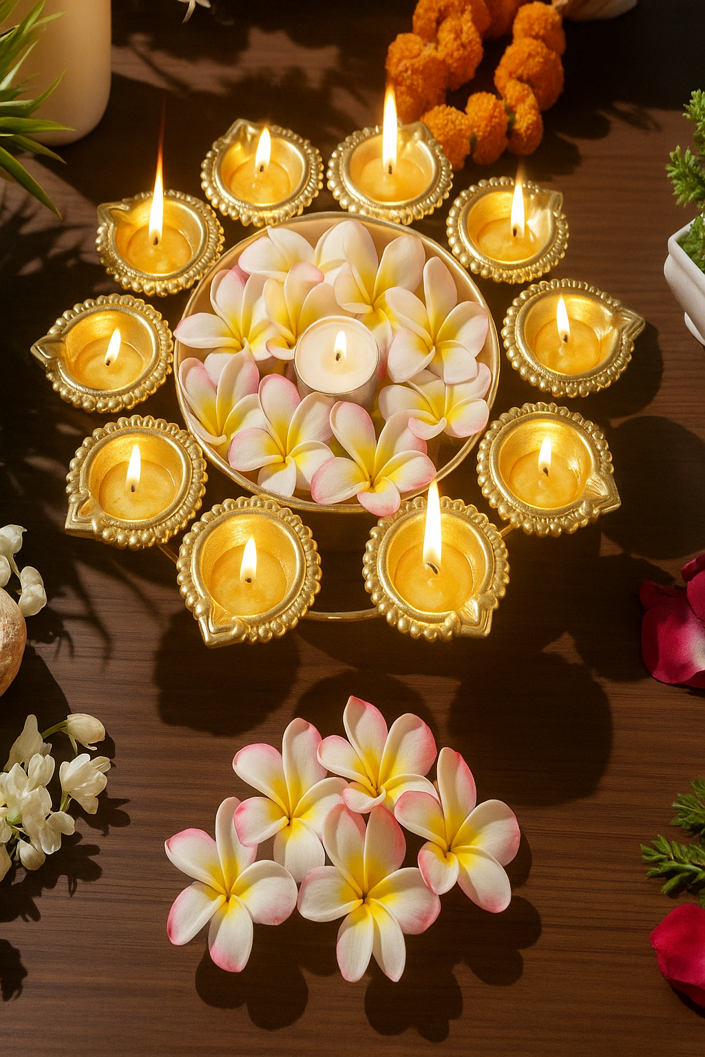 DECOR DIYA SHAPE FLOWER
