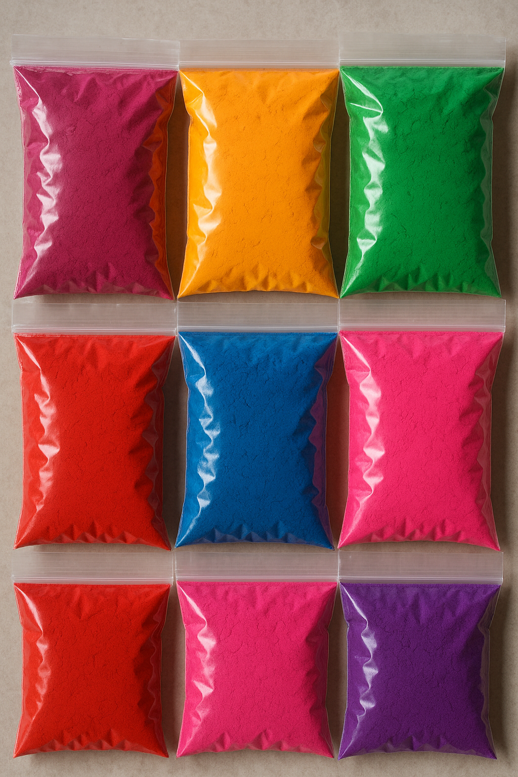 RANGOLI POWDER 10 MULTICOLORS