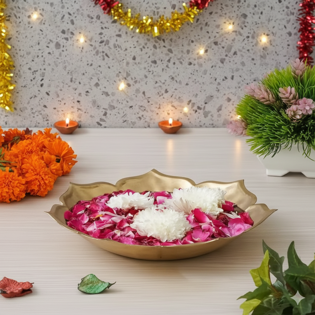 DECORATIVE URLI BOWL FOR FLOATING FLOWERS